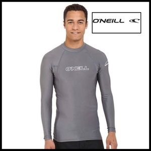 O’Neill Men’s Charcoal Grey Rash Guard. ☀️